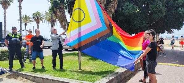 Hoisting of the LGBTI flag in Salou