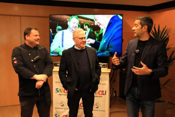 El chef Pep Moreno, el alcade Granados y el concejal Maiquez